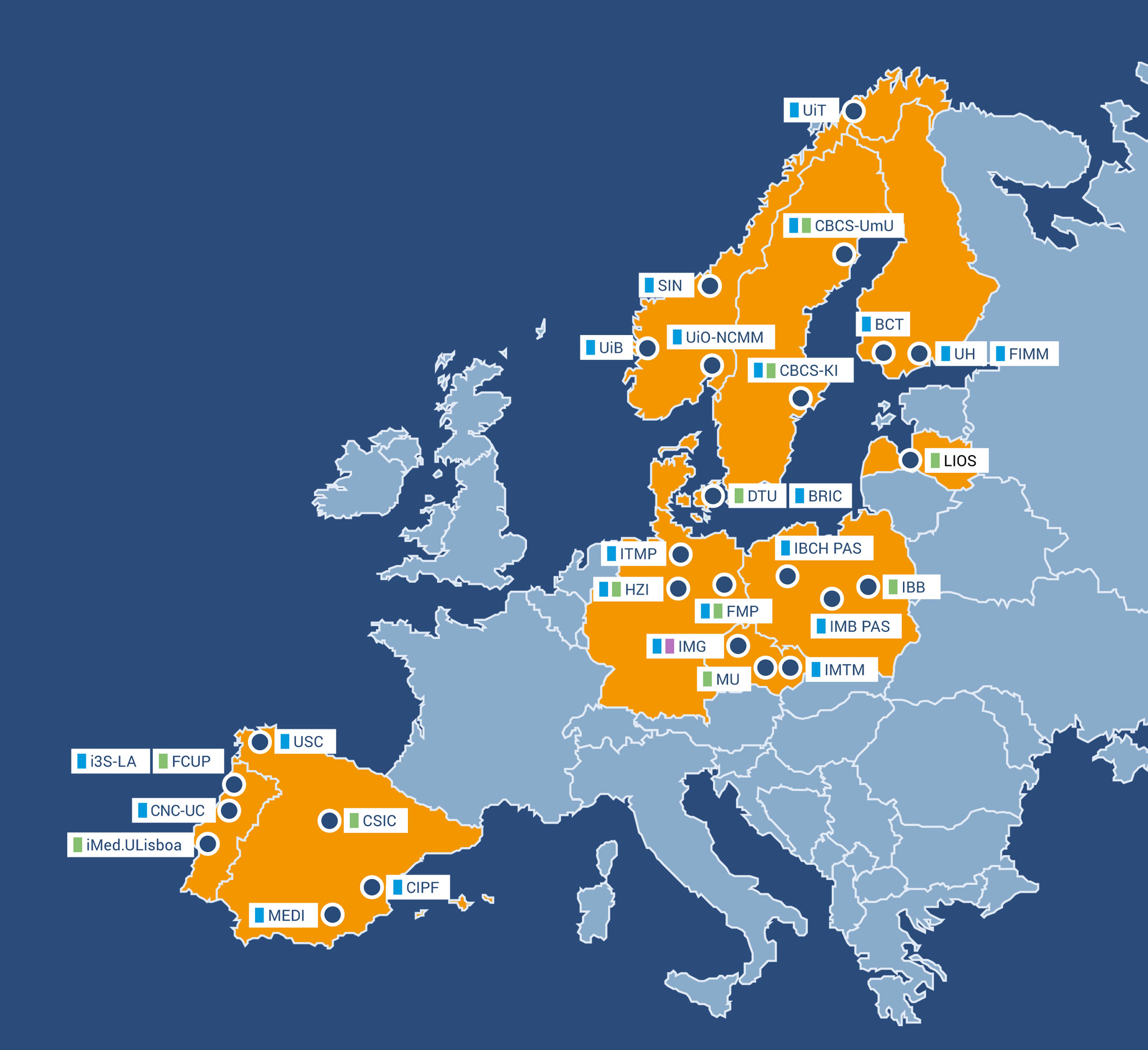 EU-OPENSCREEN Partner Sites 2022